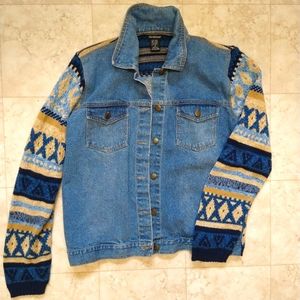 NorthCrest fair isle jean jacket